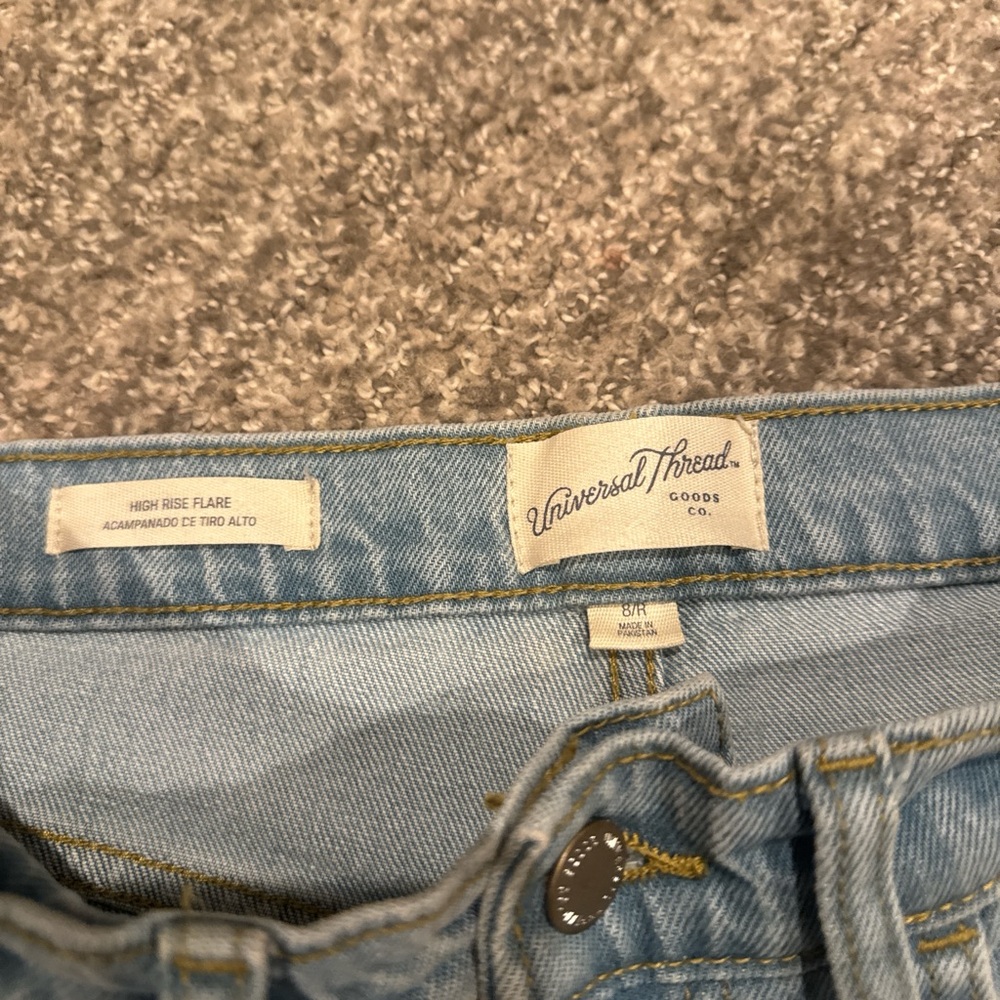 Universal Thread Women's High Rise Flare Jeans - Soft Blue
